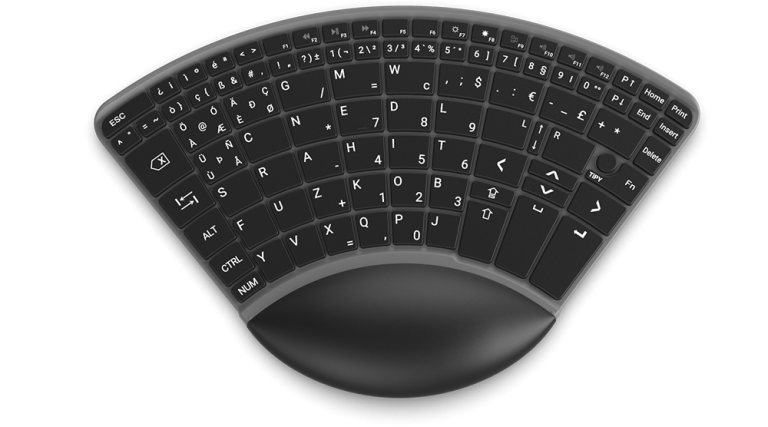 Tipy, Keyboard, Tastatur, Einhand, Einhandtastatur, Hand, One, Computer, Barrierefrei, disabled, one handed keyboard,