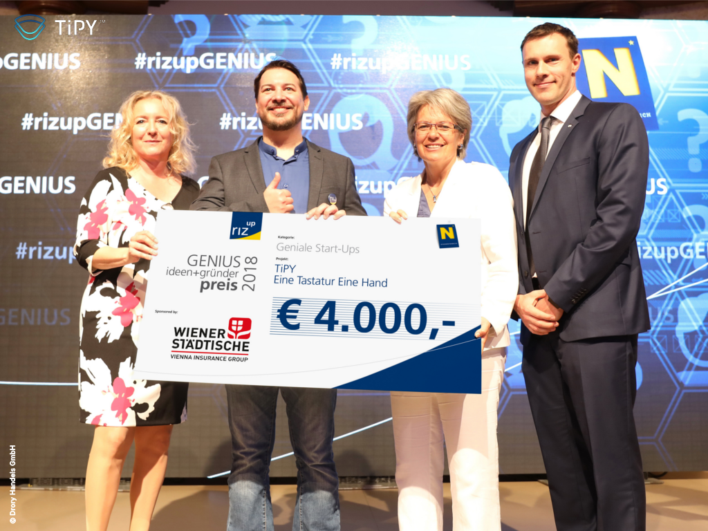 Matthaeus Drory Tipy Keyboard Tastatur RIZ up Genius 2018 Niederösterreich Wiener Städtische