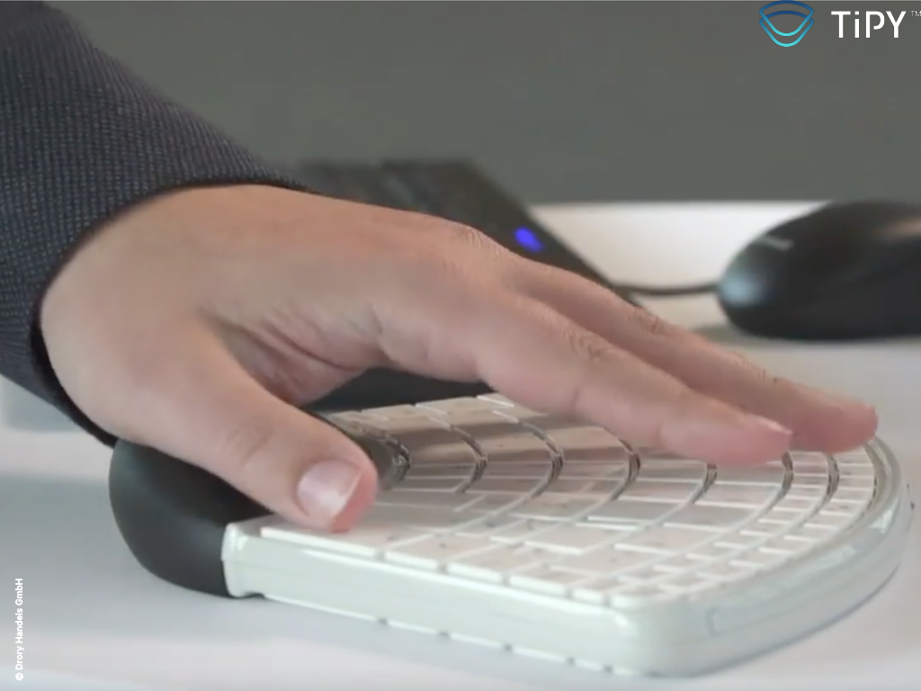 Tipy Keyboard Tastatur Einhandtastatur live1 Copyright