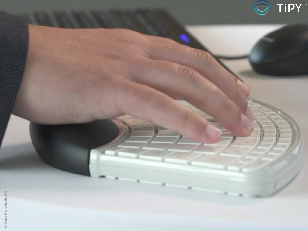 Tipy Keyboard Tastatur Einhandtastatur live2 Copyright